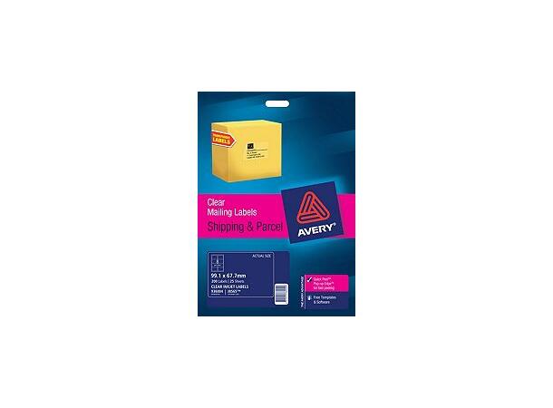 Avery InkJet transp 99.1 x 67.7 mm J8565 (25) 